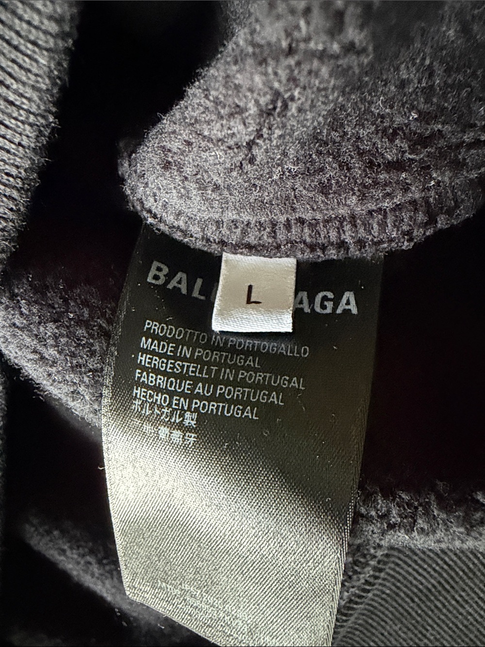 Balenciaga Men's Navy Embroidered Crest Crewneck Sweater - Picture 4 of 4